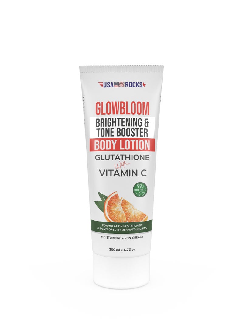 USA ROCKS Glutathione & Vitamin C Body Lotion Brightening & Glow Care - Image 1